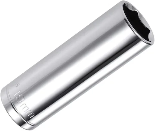 Miniatura 19 de Auniwaig 1/2" Drive x 0.394 in Deep 6-Point Impact Socket, métrica, Cr-V, conector fraccionario mecánico