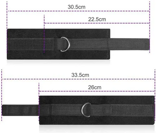 Miniatura 3 de Correas de sujeción para cama de tamaño Queen, restricciones de lazos sexis para parejas, kit de amarre sexual debajo del colchón para adultos