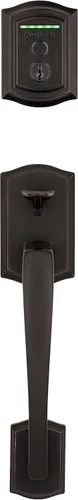 Miniatura 8 de Kwikset Halo - Cerradura de puerta inteligente con huella dactilar, con asa, cerrojo electrónico contemporáneo de entrada sin llave, no requiere