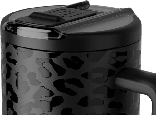 Miniatura 47 de BrüMate Era Flip - Vaso de 30 onzas con tapa con pajilla cubierta 100 % a prueba de fugas, popote higiénico cubierto, botella de agua de acero
