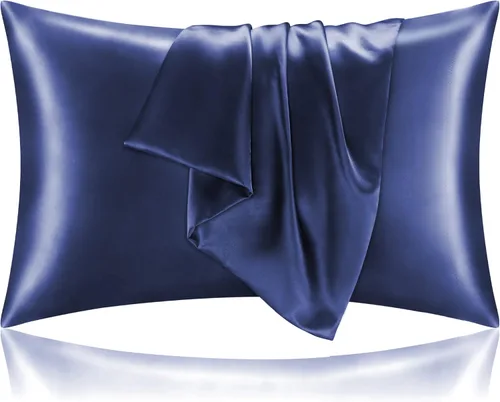 Miniatura 45 de Bedelite Funda de almohada de satén para el cuerpo, súper suave y refrescante, para el cabello y la piel, transpirable, sedosa y larga, 20 x 54 Rosa