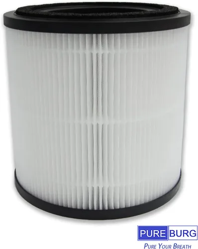 Miniatura 4 de PUREBURG Filtro de repuesto compatible con purificadores de aire Bissell MYair + y MYair HUB modelo 2905A 3179A, piezas 3389, H13 True HEPA