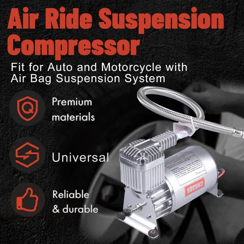 Miniatura 3 de 150PSI Heavy Duty Air Train Horn/Air Ride Suspensión Compresor 1/4NPT 12V para bocinas de coche/Sistemas de suspensión neumática/Herramientas