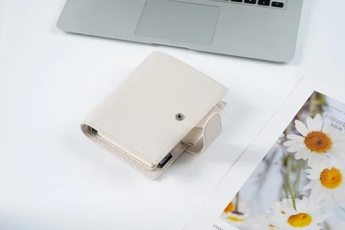 Miniatura 7 de Moterm Planificador de anillos regular de bolsillo - Organizador de agenda de cuero genuino