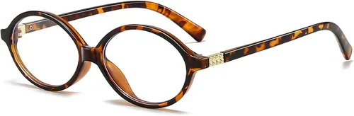 Miniatura 9 de Gafas de bloqueo de luz azul ovaladas retro para mujeres y hombres, vintage de los 90, para caras pequeñas, computadora, juegos, televisión