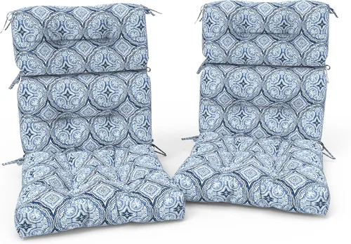 Miniatura 25 de Cojines Adirondack para sillas de patio con respaldo alto para exteriores, cojines Adirondack para jardín, porche, uso en sillas de oficina en casa