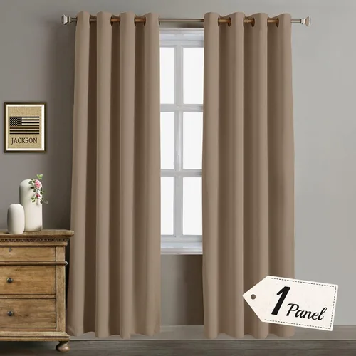 Miniatura 15 de Rose Home Fashion Cortinas opacas para puerta corrediza, oscurecimiento de la habitación, cortinas con aislamiento térmico para sala de estar