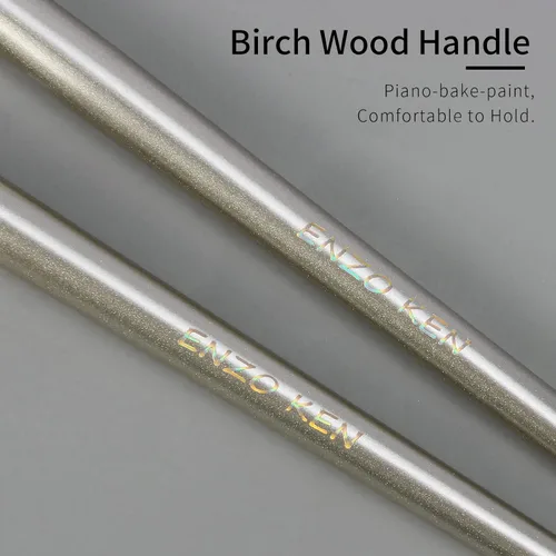 Miniatura 6 de Pincel para sombra de ojos de pelo de pony natural de ENZO KEN, pincel para sombra de ojos de mezcla media, pincel sombreador para sombra de ojos