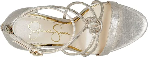 Miniatura 4 de Jessica Simpson Josy Gem Sandalias de tacón de aguja con correa de tobillo verde