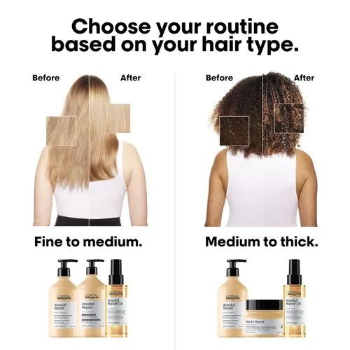 Miniatura 6 de L'Oreal Professionnel Paris Absolut Repair Shampoo – Nourishing Protein Shampoo For Dry, Damaged Hair, Repairs Damage and Provides Shine