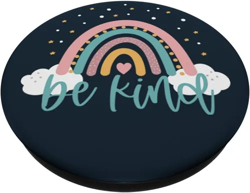Miniatura 2 de Be Kind - Lindo arco iris positivo citas inspirador diciendo PopSockets intercambiable PopGrip