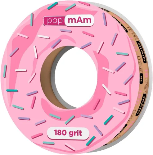 Miniatura 12 de Staleks Pro Cinta abrasiva blanca desechable papmAm Expert - Grano 240 - Rollo de 23.0 ft en estuche de plástico - Abrasivo reemplazable sin