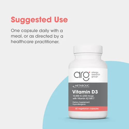 Miniatura 3 de Metabolic Maintenance Vitamina D3 10000 UI - Proporciona 250 mcg de vitamina D3 - Apoya la fuerza ósea, el equilibrio inmunológico y el bienestar