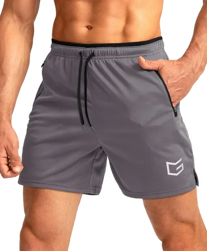 Miniatura 25 de G Gradual Pantalones cortos de correr para hombre con bolsillos con cremallera, secado rápido, gimnasio, atletismo, entrenamiento, pantalones cortos