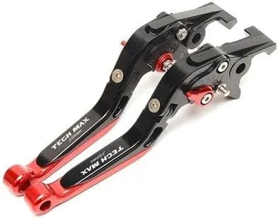 Maneta de freno de embrague F para Yamaha XMAX300 125TechMax X-MAX 300 125 2020-2022 Y (Color negro rojo)
