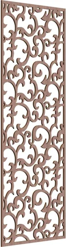 Miniatura 157 de Wheatland Paneles de pared decorativos de madera con calado, 9 3/8 pulgadas de ancho x 24 3/8 pulgadas de alto x 1/4 de alto, nogal