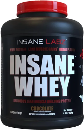 Miniatura 5 de Insane Labz Insane Whey, 100% Proteína de Suero para Construcción Muscular, Perfil de BCAA Amino, Ganador de Masa, Reemplazo de Comida