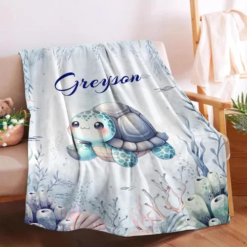 Miniatura 55 de Manta de bebé personalizada para niñas y niños pequeños, recién nacidos, regalos personalizados de vaca floral con nombre y texto, 40 x 30 pulgadas