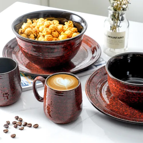 Miniatura 7 de Tazas de café Hasense 8 oz, juego de 6 tazas pequeñas de cerámica para expreso, tazas mini con asa para café, té y cacao, tazas modernas para regalo