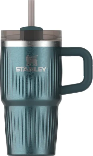 Miniatura 188 de Stanley Quencher H2.0 - Vaso de acero inoxidable con asa, pajilla y tapa FlowState giratoria de 3 posiciones; aislamiento térmico, sin BPA; apto