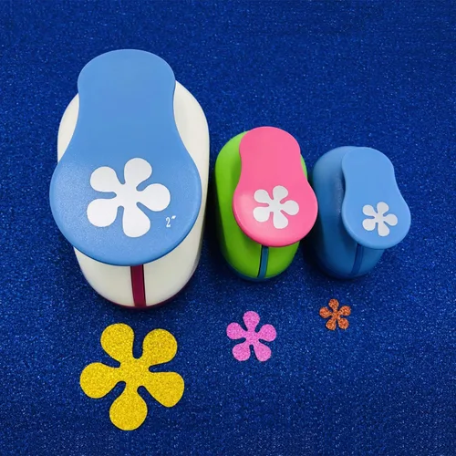 Miniatura 14 de Punchers de papel de 1 pulgada, 1.5 pulgadas, 2 pulgadas, 3 unidades, para álbumes de recortes, para manualidades (hexagonal)