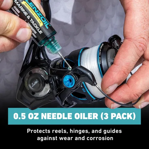 Miniatura 2 de CLENZOIL Marine & Tackle - Lubricante de aceite para equipos de pesca - para carretes de cuidado de peces, motores de barcos, descensores y más
