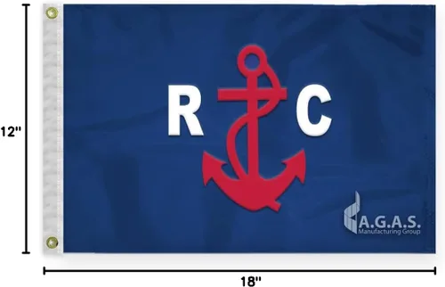 Miniatura 4 de AGAS - Bandera de yate del Comité de Carreras – 12 x 18 pulgadas – Nylon 200D impreso – Bordes cosidos – Ojales de latón – Bandera de barco