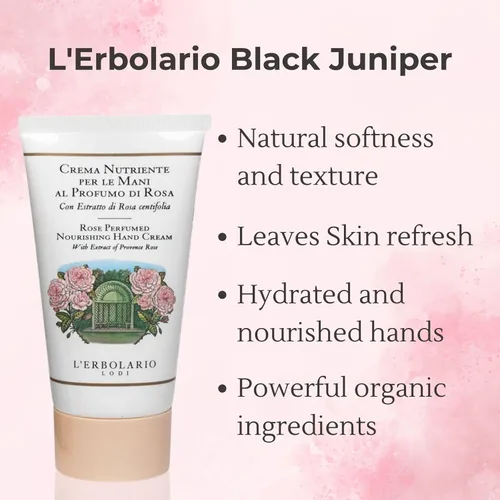 Miniatura 3 de L'Erbolario Rose - Crema de manos nutritiva perfumada, loción hidratante de manos para mujeres y hombres con aceite de girasol, para manos secas