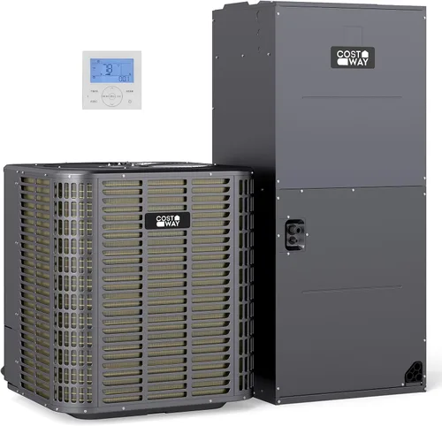 Miniatura 9 de COSTWAY Sistema de bomba de calor de aire acondicionado central por conductos de 2 toneladas, inversor de 24000 BTU AC dividido con unidad de manejo