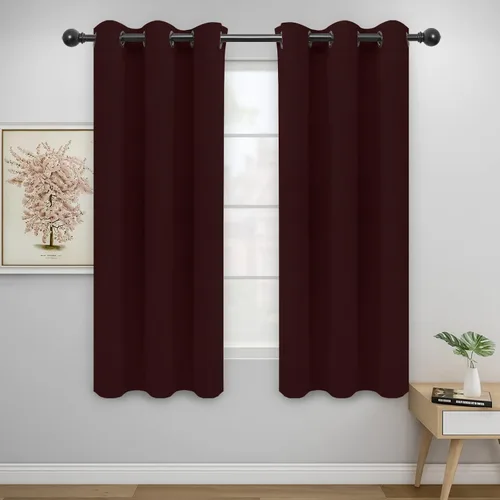 Miniatura 92 de Easy-Going - Cortinas opacas para dormitorio, aislamiento térmico sólido con ojales, cortinas de ventana para reducción de ruido, cortinas