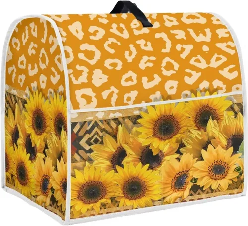 Miniatura 37 de Funda para batidora con estampado de girasol y bandera americana, cubierta protectora contra el polvo, adecuada para la mayoría de los modelos