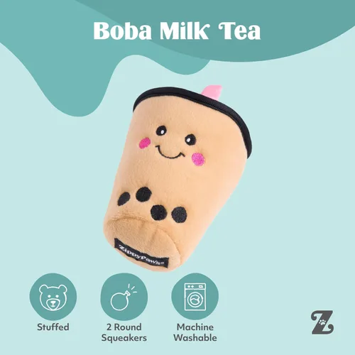 Miniatura 4 de ZippyPaws NomNomz - Juguetes chirriantes para perros para mantenerlos ocupados, divertido peluche de comida para perros pequeños y medianos, lindo