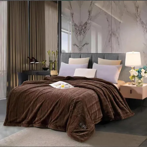 Miniatura 7 de LGYKUMEG Manta pesada de visón coreano de 10 libras, manta de forro polar de felpa cálida para invierno, sedosa suave y cálida, manta de cama Beige