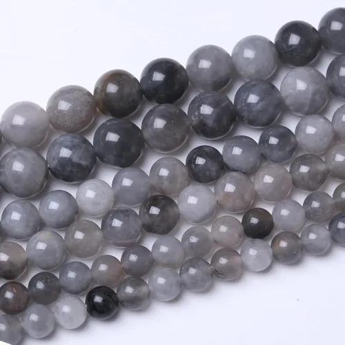 Miniatura 37 de Cuentas sueltas redondas de obsidiana dorada negra de 0.394 pulgadas (0.394 in), cuentas de gemas naturales, cuentas de piedra energética de cristal