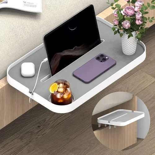 Miniatura 11 de KIWIFOTOS - Estante de mesita de noche elevada para mesa bajo el colchón para cama de muelles, plataforma de cama, mesita de noche, organizador