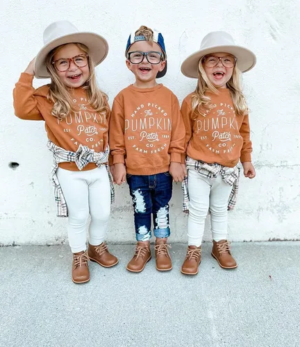 Miniatura 137 de Ropa de Halloween para bebé niña, sudadera con estampado de calabaza, mameluco de burbujas, lindo traje de Acción de Gracias de otoño