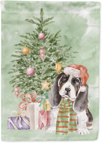 Miniatura 49 de Caroline's Treasures CK8213GF Bulldog Inglés #2 Regalos de Navidad y árbol de jardín Bandera de buzón Bandera decorativa para patio exterior, patio