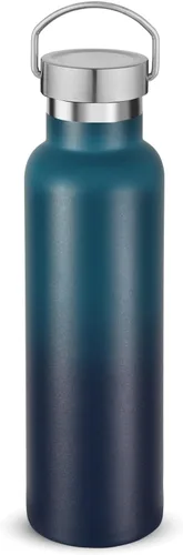 Miniatura 24 de Neihepal Paquete de 4 botellas de agua aisladas de 20 onzas, botella deportiva de doble pared de acero inoxidable con tapa de asa, termo Bubble gum