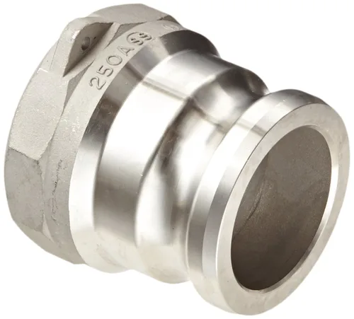 Miniatura 6 de Dixon 100-A-SS Acero Inoxidable 316 Boss-Lock Tipo A Leva y Ranura Manguera de Acoplamiento, Enchufe de 1" x 1" NPT Hembra