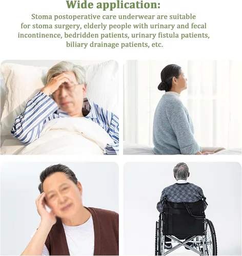 Miniatura 10 de Pantalones de catéter, pantalones con soporte para bolsa de orina para hombres y mujeres, pantalones de cuidado de la incontinencia de doble