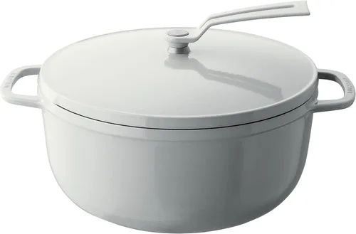 Miniatura 32 de Olla para Horno Holandés Vermicular 2.0 Olla de Hierro Fundido Esmaltada Ligera 18cm (2 qt) No Tóxica Compatible con Inducción Horno Mate