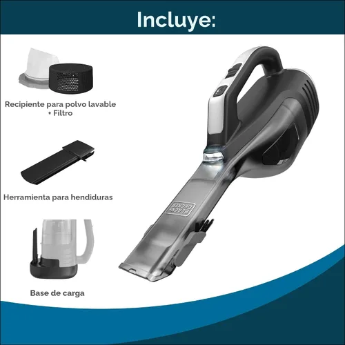 Miniatura 2 de Aspiradora de mano inalámbrica de litio Black + Decker CHV1410L de 16 V