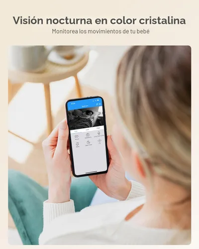Miniatura 6 de usogood Cámara interior de 2.5K para seguridad del hogar, cámara de seguridad de 360° para interiores, cámara para bebé/mascota con aplicación