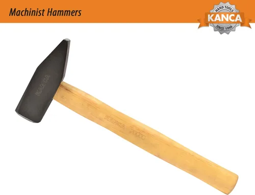 Miniatura 2 de KANCA HAM-1500, martillo maquinista, martillo de herrero, mango de madera de fresno, herramientas manuales y mejoras para el hogar, cabeza forjada