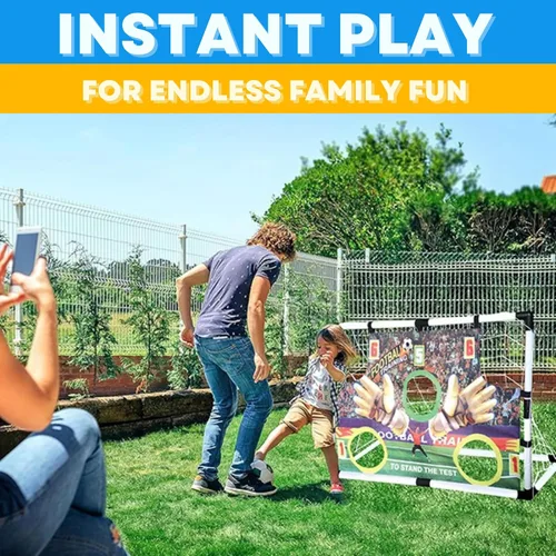 Miniatura 6 de Portería de fútbol para niños para patios traseros Juego de portería de fútbol para exteriores e interiores para niños y niñas de 2 a 8 años Red