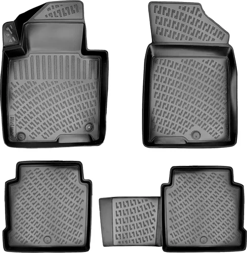 Miniatura 7 de RizLiner Alfombrillas de goma 3D para automóvil Kia K4 2025-2026, medidas con láser, para todo tipo de clima, resistentes, impermeables, sin olor