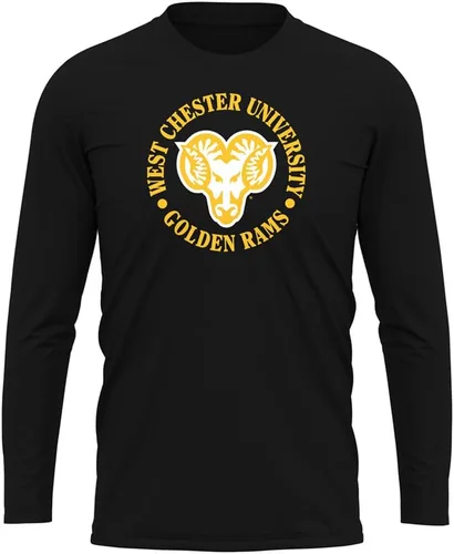 Miniatura 11 de Camisa deportiva de manga larga oficial de la NCAA Collegiate para hombre, colección negra con logotipo primario