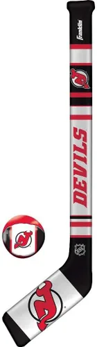 Franklin Sports NHL Team juego de palos de hockey blandos mini - Palo y pelota de espuma de mini hockey blandos del equipo NHL - Gran juguete para