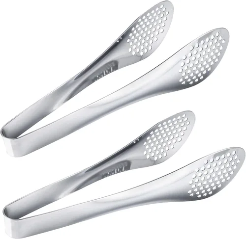 Miniatura 15 de MSY BIGSUNNY Pinzas de cocina para bufé, juego de 3 pinzas de metal para ensalada (color negro, 7 pulgadas, 9 pulgadas y 11 pulgadas)