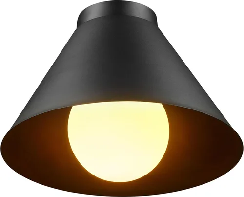 Miniatura 11 de GLOBE Electric 66000038 18.5W Lámpara de techo empotrable LED integrada para interior y exterior, blanco mate, acento en tono madera, mejoras